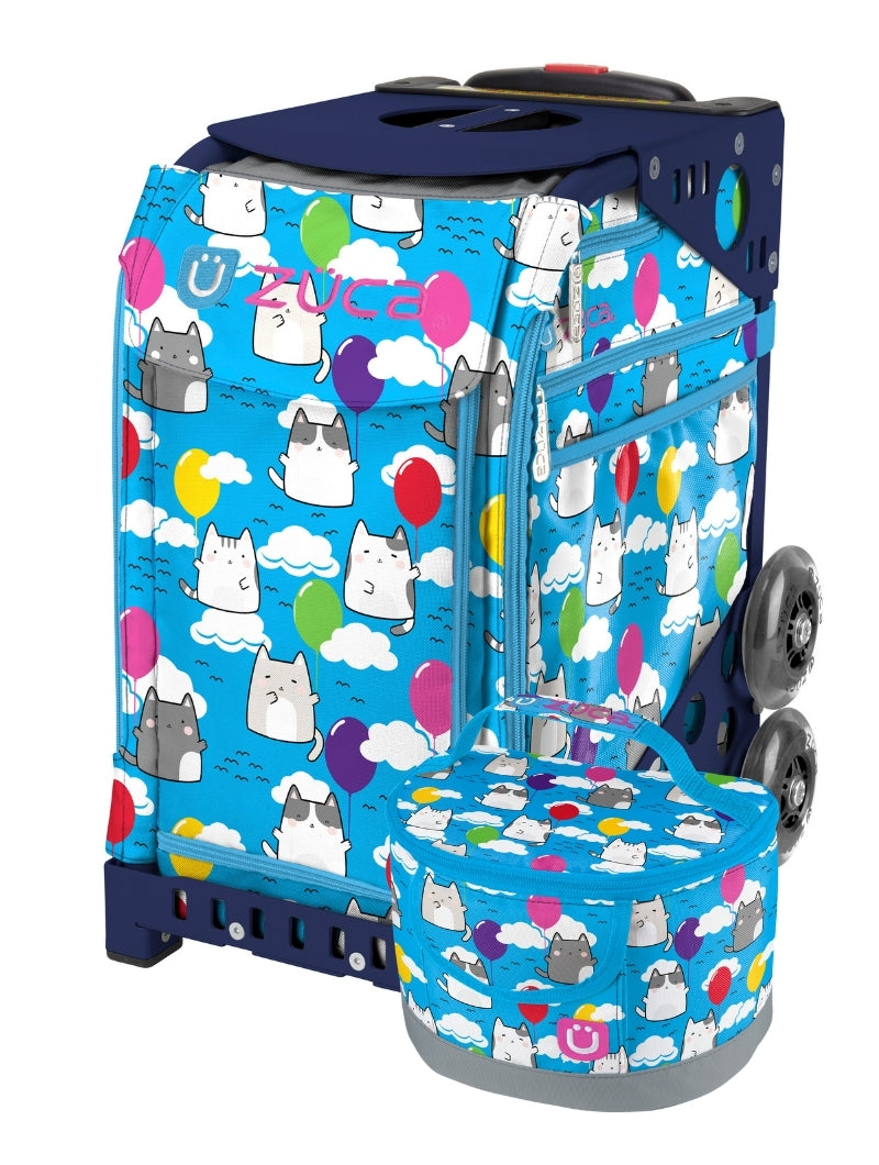 Aero Kitties Sport + Lunchbox - Navy_frame_flashing_wheels