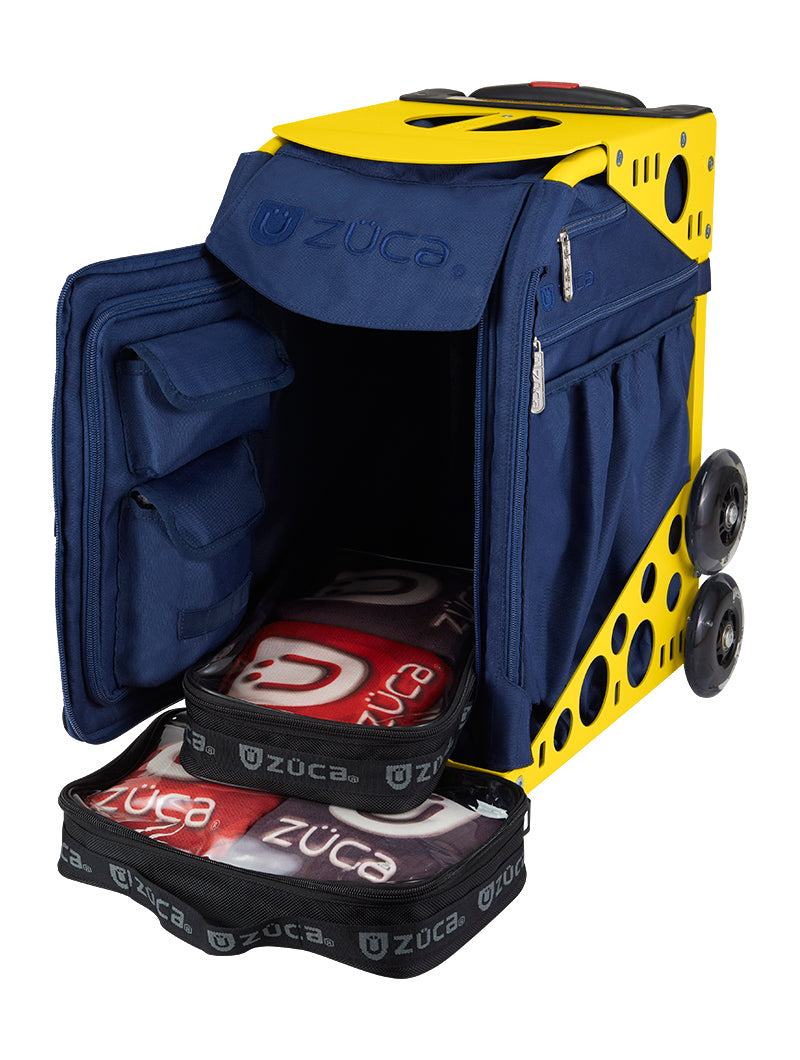 Cornhole Sport Navy - yellow