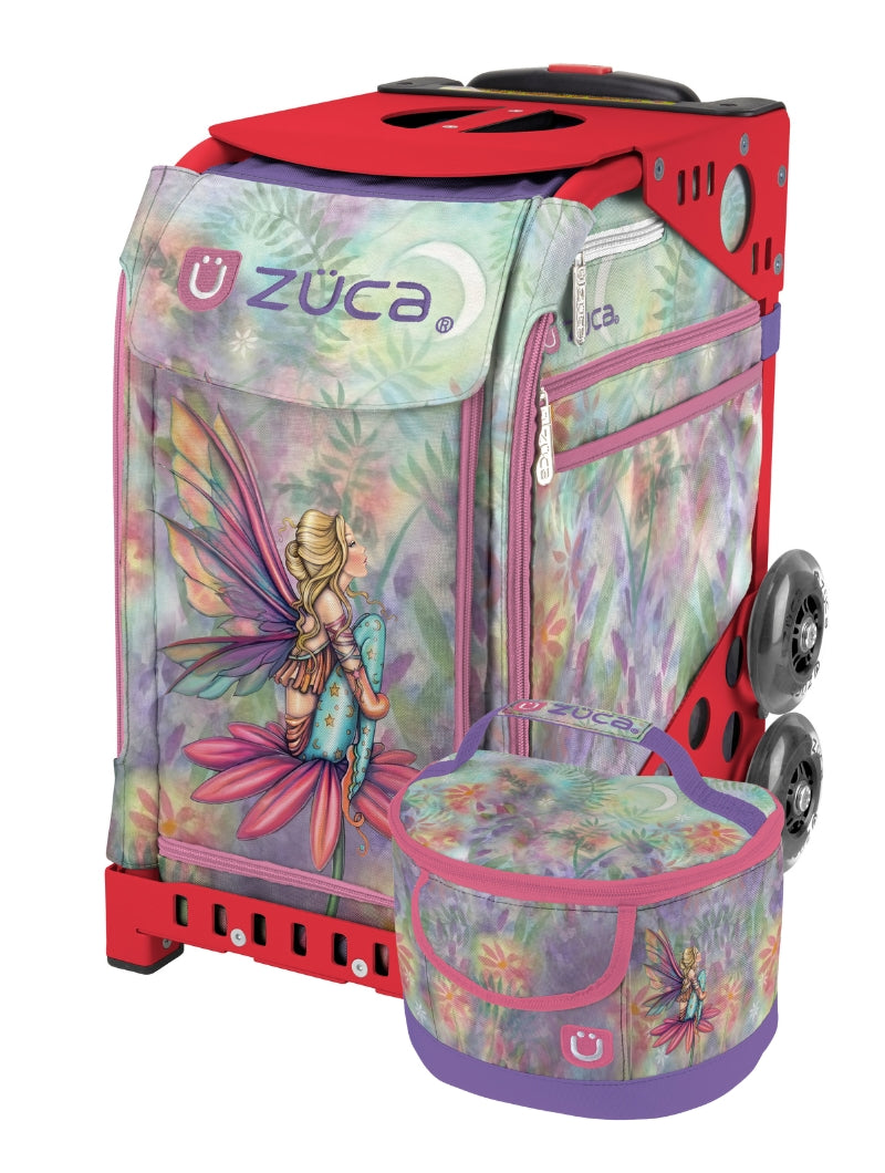 Fairy Fantasy Sport + Lunchbox - Red_frame_flashing_wheels