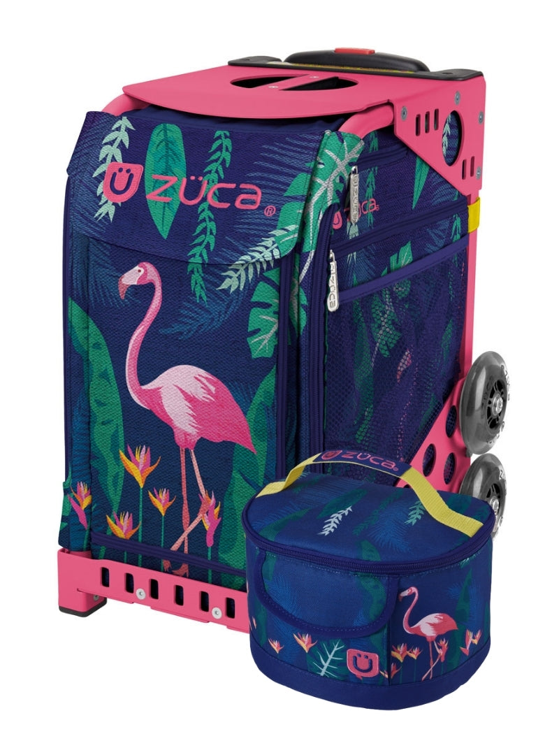 Flamingo Sport + Lunchbox - Pink_frame_flashing_wheels