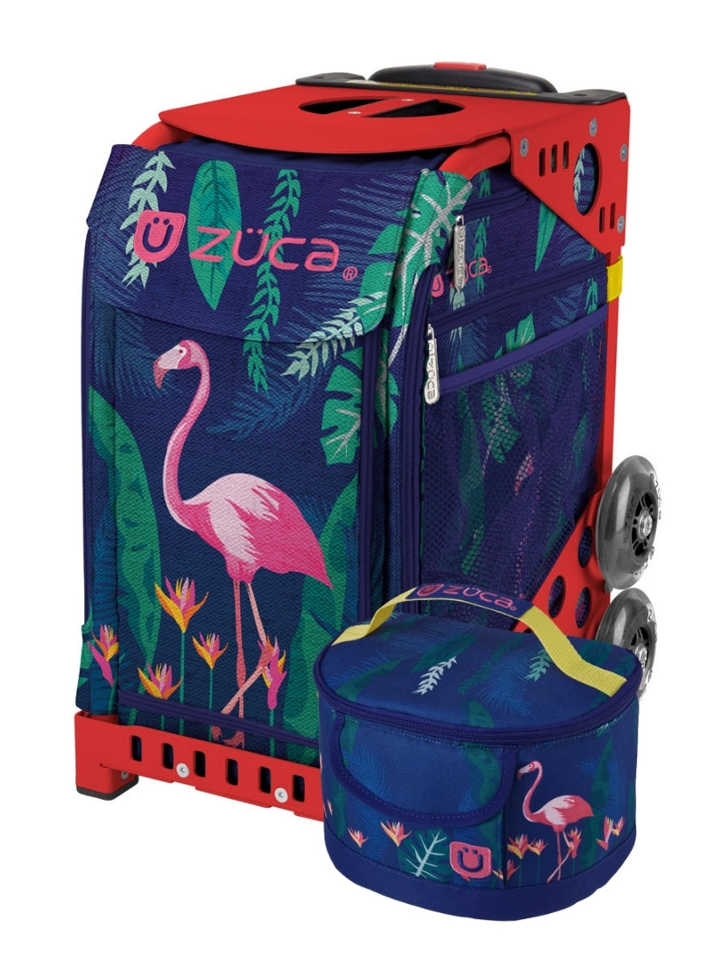 Flamingo Sport + Lunchbox - Red_frame_flashing_wheels