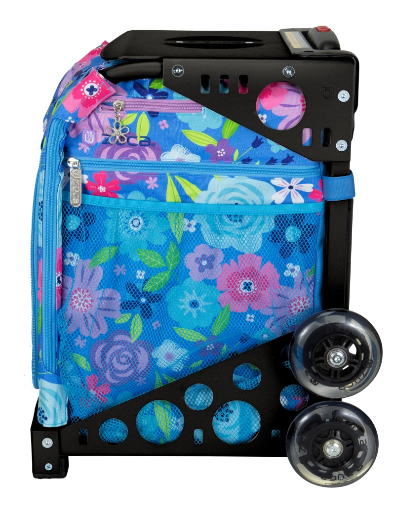 Floral Breeze Sport + Lunchbox - Black_frame_flashing_wheels