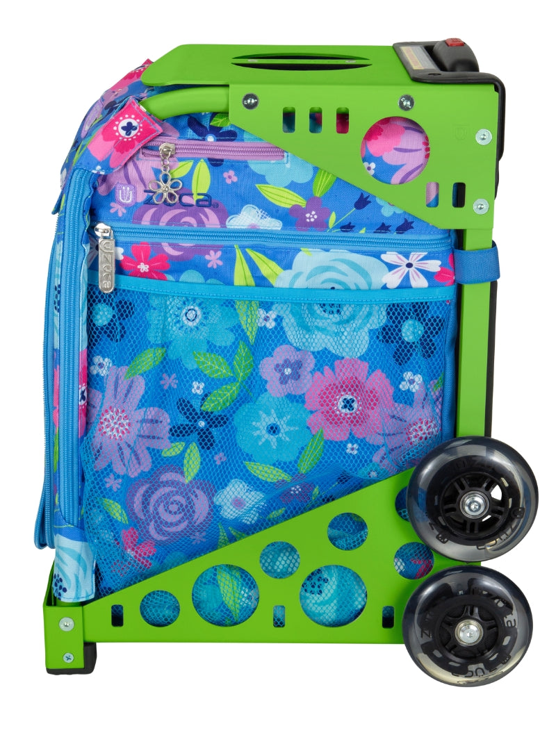 Floral Breeze Sport + Lunchbox - Green_frame_flashing_wheels
