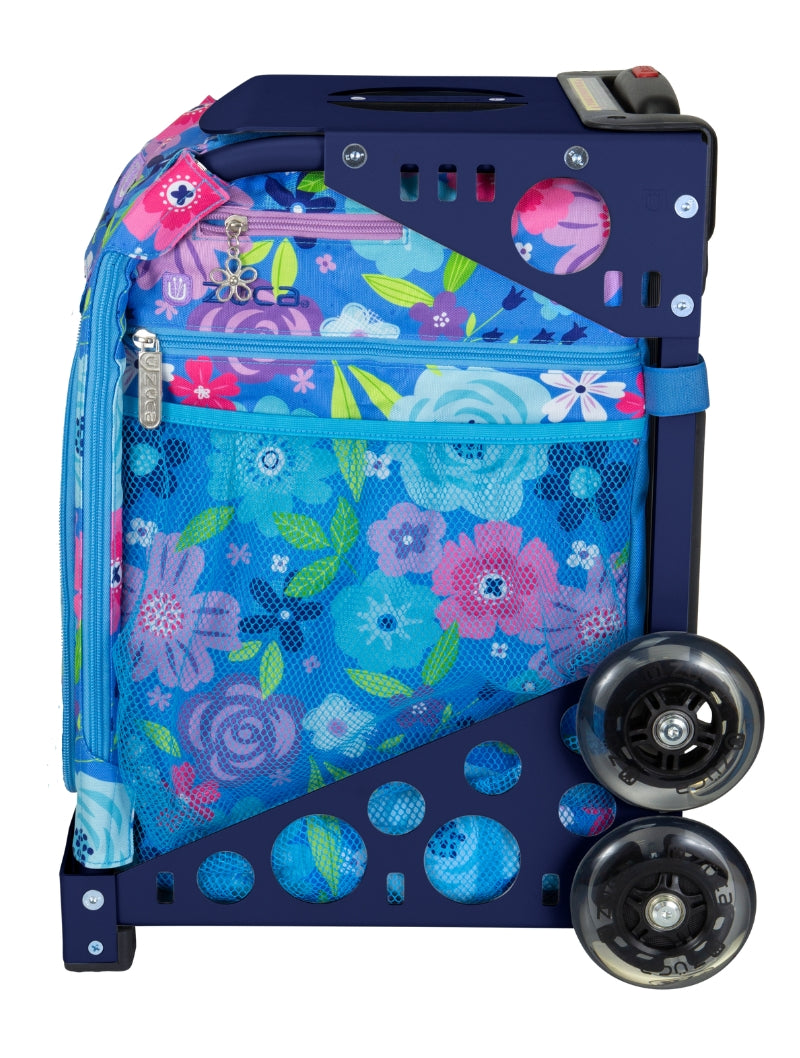 Floral Breeze Sport + Lunchbox - Navy_frame_flashing_wheels