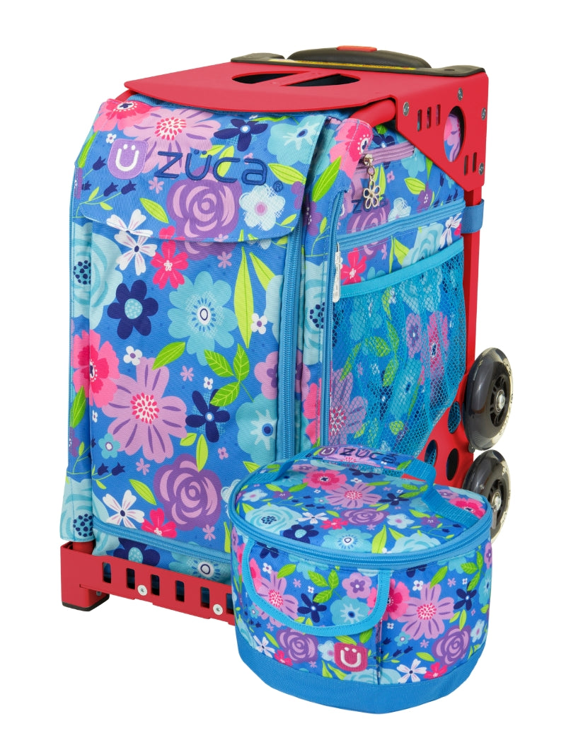 Floral Breeze Sport + Lunchbox - Red_frame_flashing_wheels