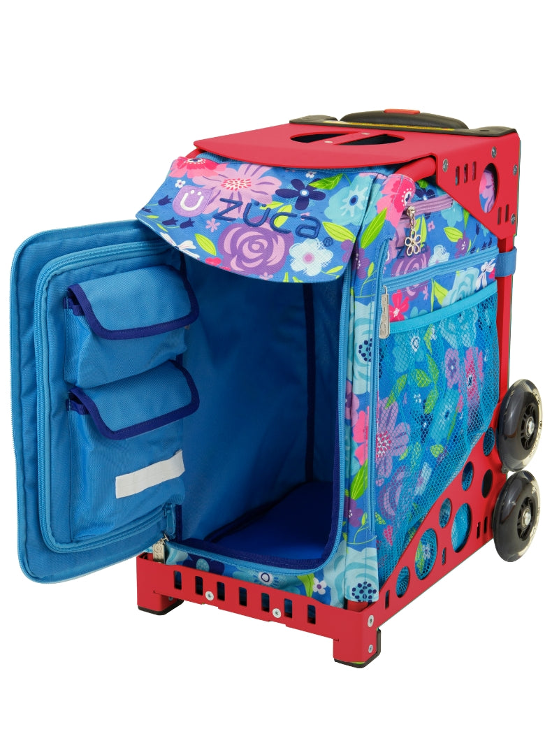 Floral Breeze Sport + Lunchbox - Red_frame_flashing_wheels