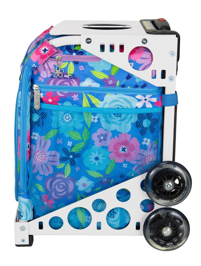 Floral Breeze Sport + Lunchbox - White_frame_flashing_wheels