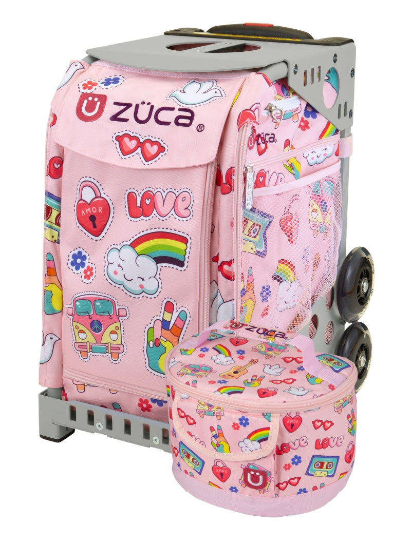 Groovy Vibes Sport + Lunchbox - Gray_frame_flashing_wheels