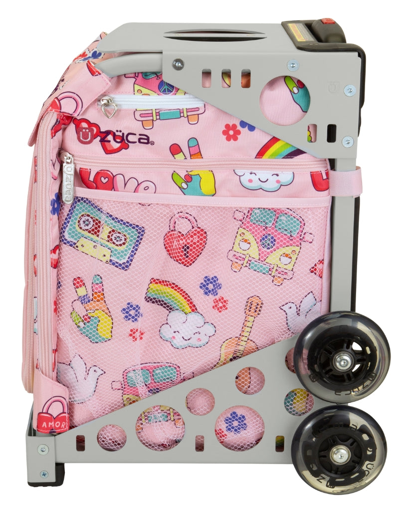Groovy Vibes Sport + Lunchbox - Gray_frame_flashing_wheels