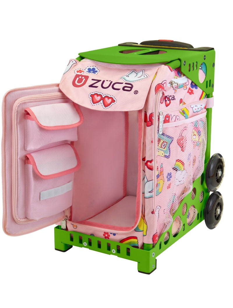Groovy Vibes Sport + Lunchbox - Green_frame_flashing_wheels