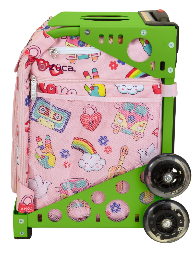 Groovy Vibes Sport + Lunchbox - Green_frame_flashing_wheels