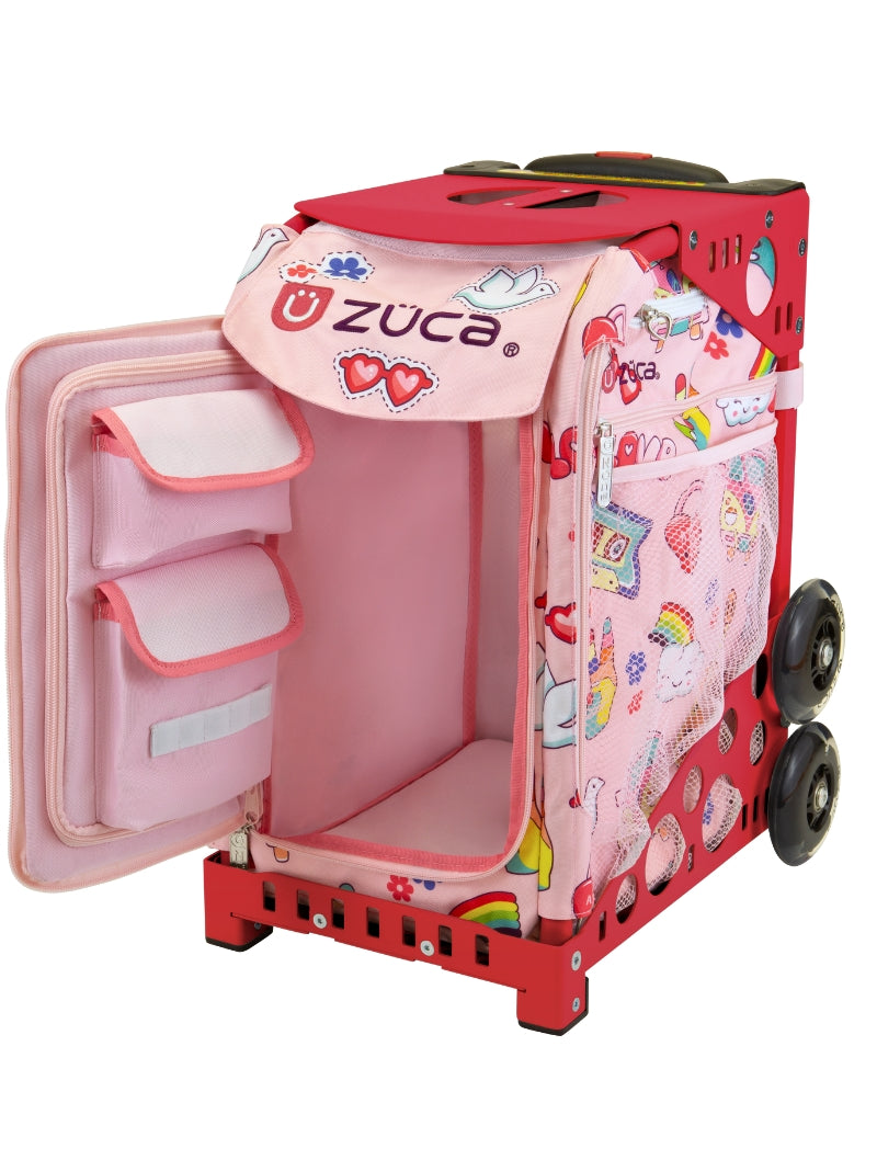 Groovy Vibes Sport + Lunchbox - Red_frame_flashing_wheels