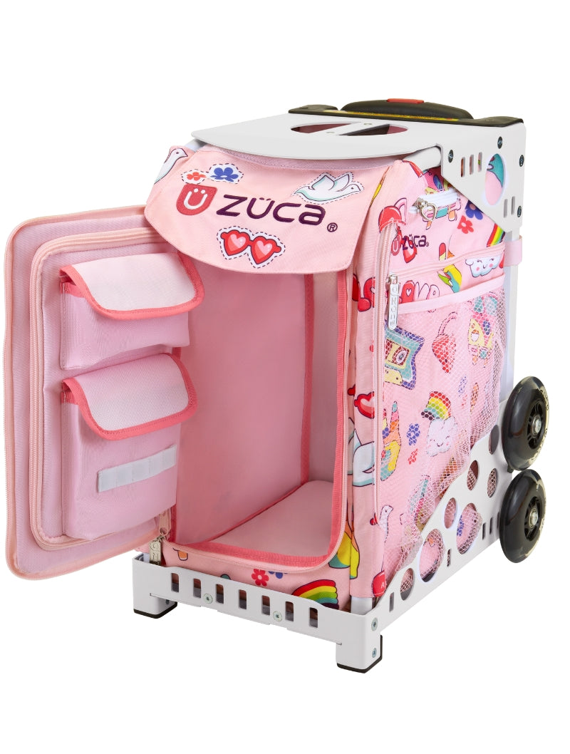 Groovy Vibes Sport + Lunchbox - White_frame_flashing_wheels