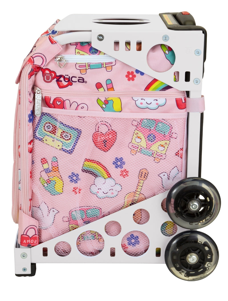 Groovy Vibes Sport + Lunchbox - White_frame_flashing_wheels