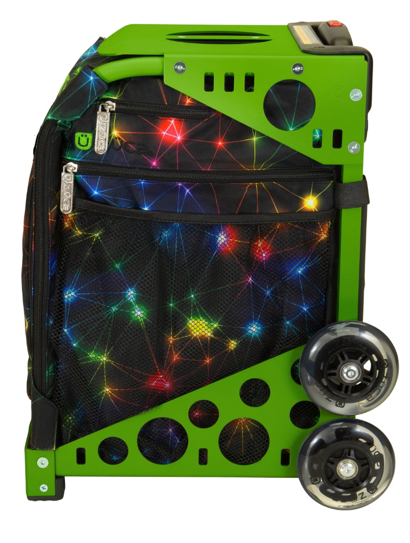 Neon Spark Sport + Lunchbox - Green_frame_flashing_wheels