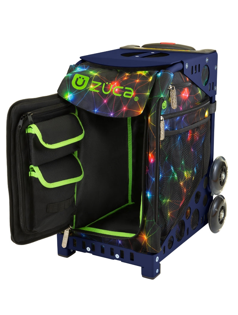 Neon Spark Sport + Lunchbox - Navy_frame_flashing_wheels