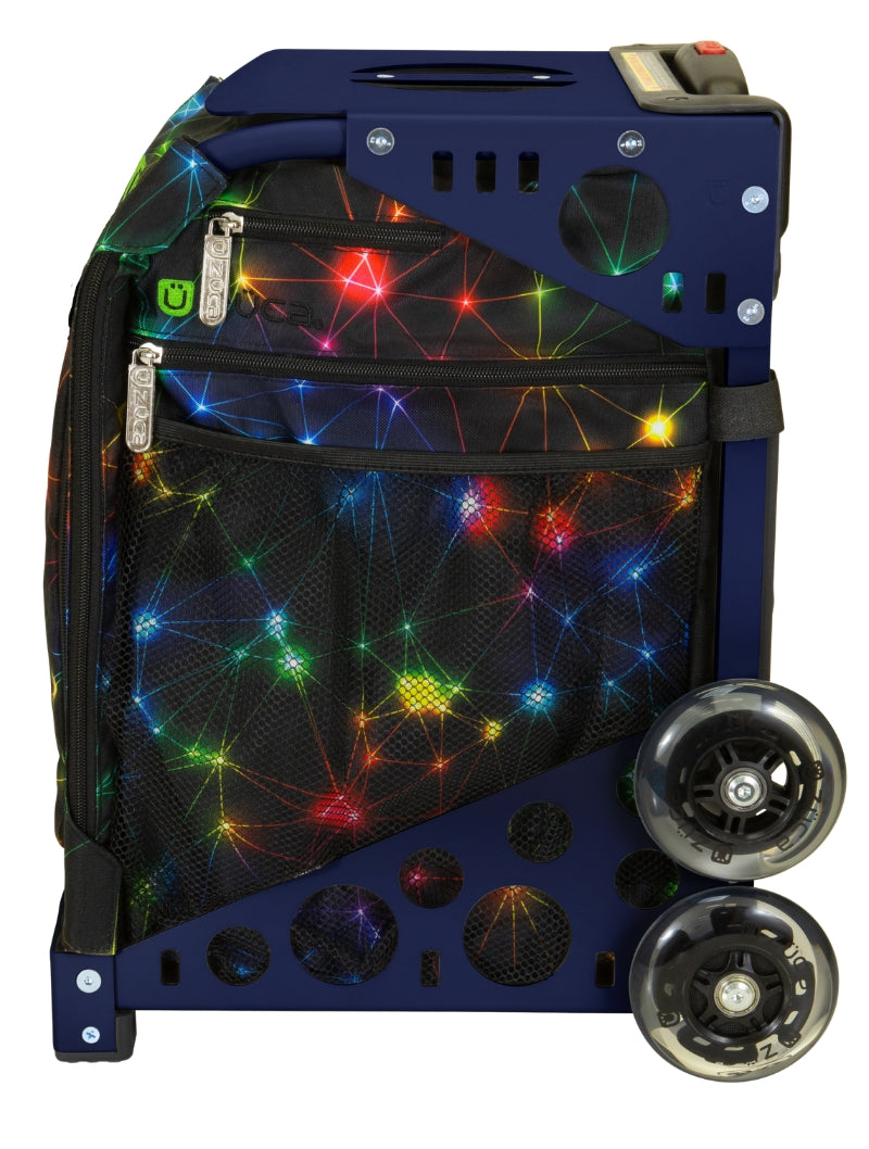 Neon Spark Sport + Lunchbox - Navy_frame_flashing_wheels