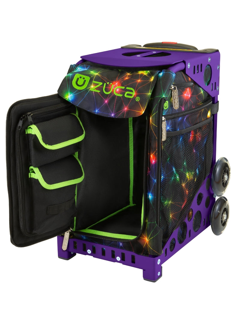 Neon Spark Sport + Lunchbox - Purple_frame_flashing_wheels