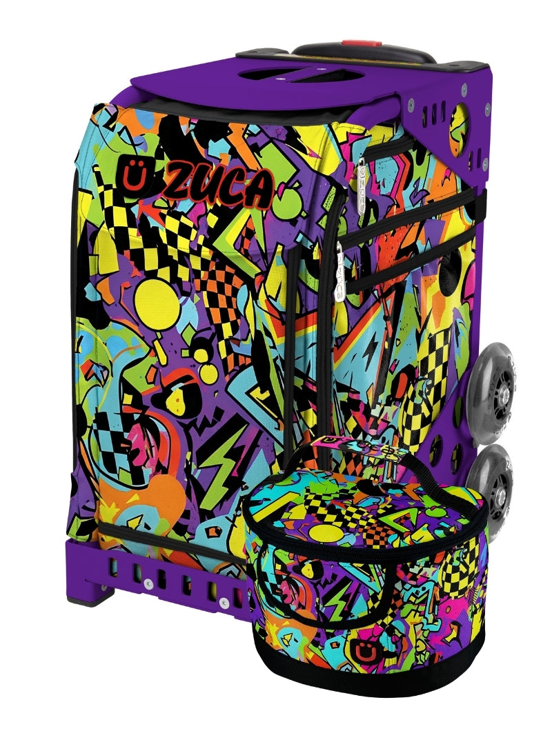 Urban Pulse Sport + Lunchbox - Purple_frame_flashing_wheels
