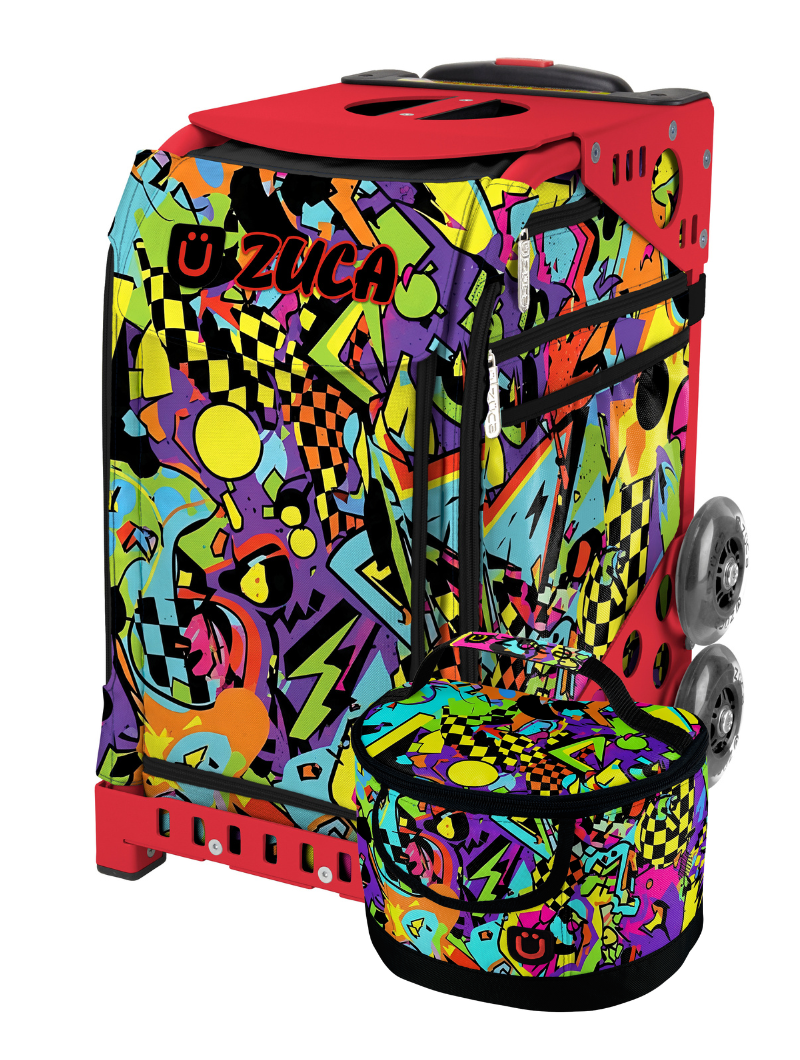 Urban Pulse Sport + Lunchbox - Red_frame_flashing_wheels