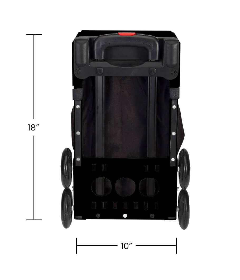 Cornhole Sport Black - Black Non-Flashing Wheels