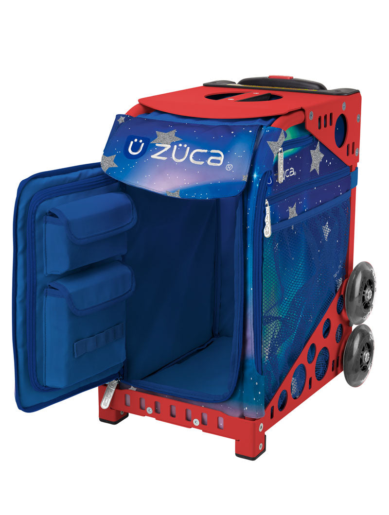Aurora Sport - Red_frame_flashing_wheels