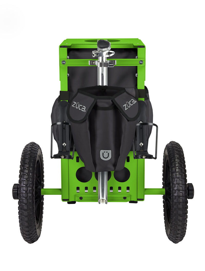 Disc Golf Cart Gunmetal/Green Black Bundle