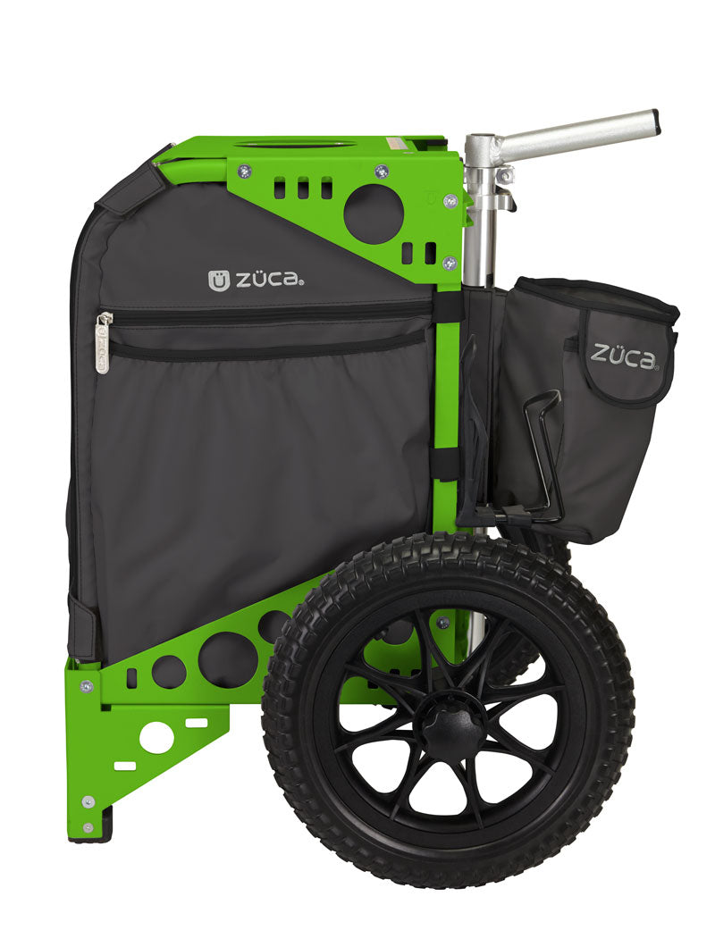Disc Golf Cart Gunmetal/Green Black Bundle
