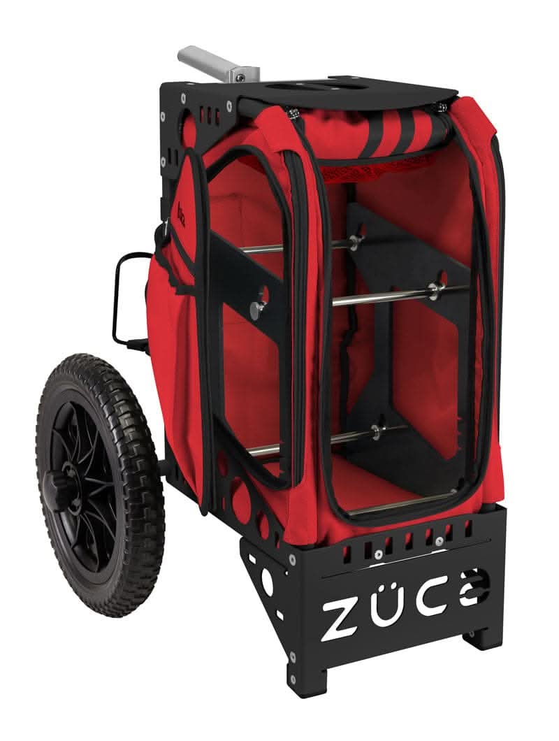 Disc Golf Cart Infrared/Black Red Bundle