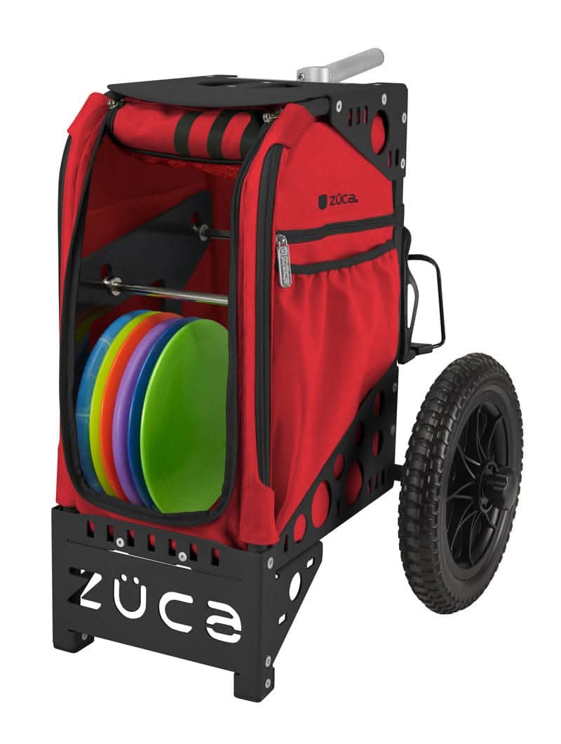 Disc Golf Cart Infrared/Black Red Bundle