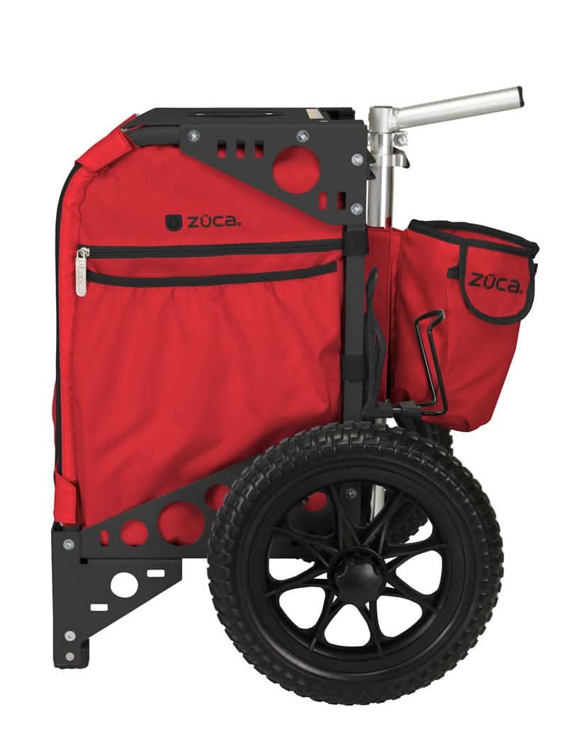 Disc Golf Cart Infrared/Black Red Bundle