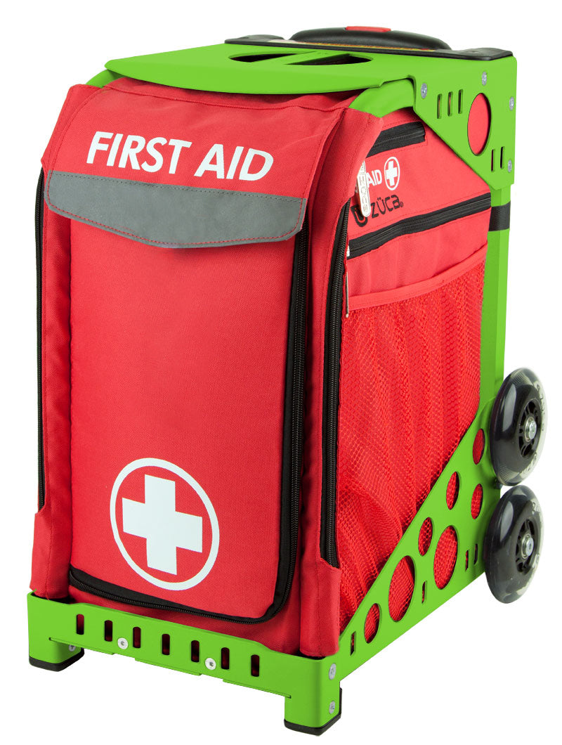 First Aid Sport - Green_frame_flashing_wheels