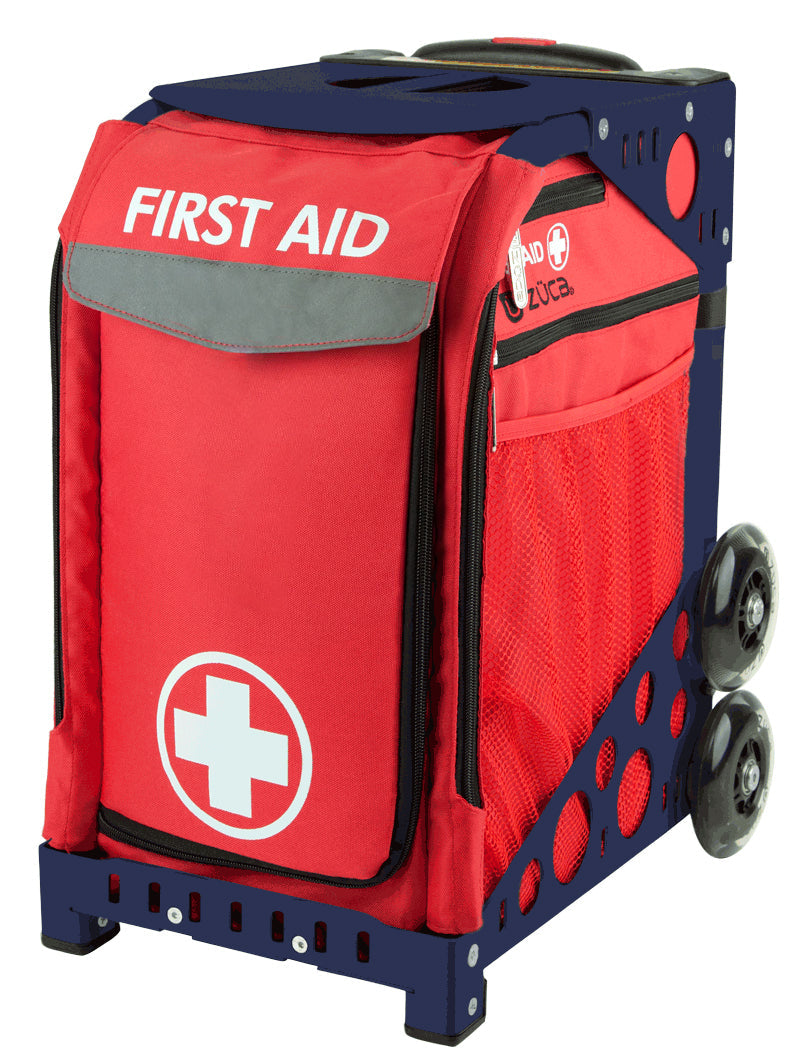 First Aid Sport - Navy_frame_flashing_wheels