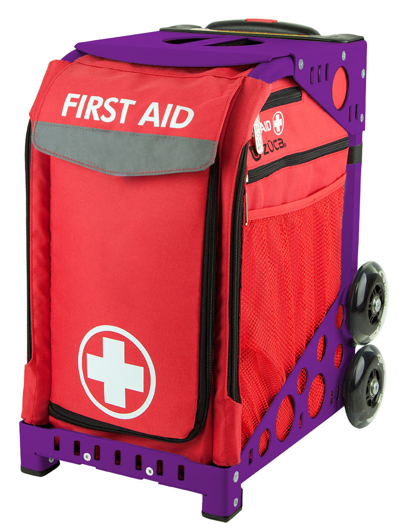 First Aid Sport - Purple_frame_flashing_wheels