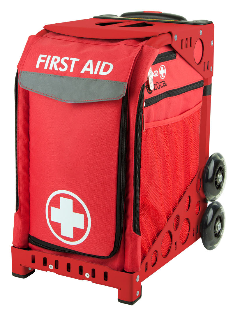 First Aid Sport - Red_frame_flashing_wheels
