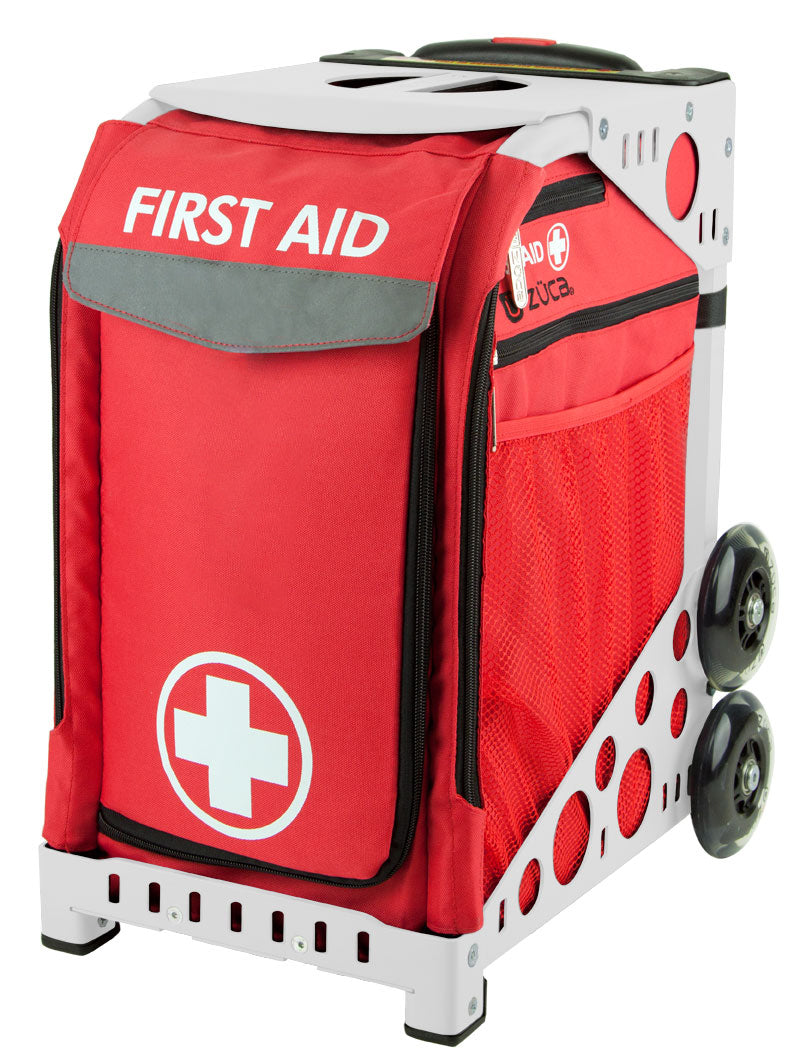 First Aid Sport - White_frame_flashing_wheels