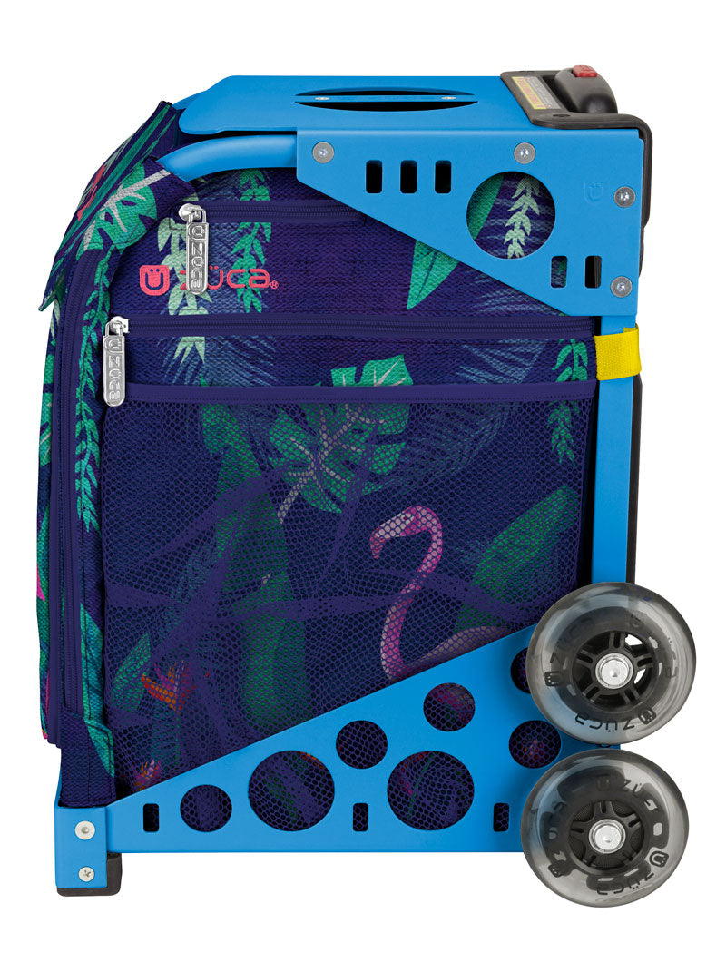Flamingo Sport + Lunchbox - Blue_frame_flashing_wheels