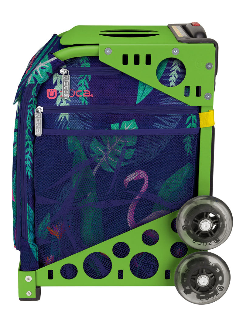 Flamingo Sport + Lunchbox - Green_frame_flashing_wheels