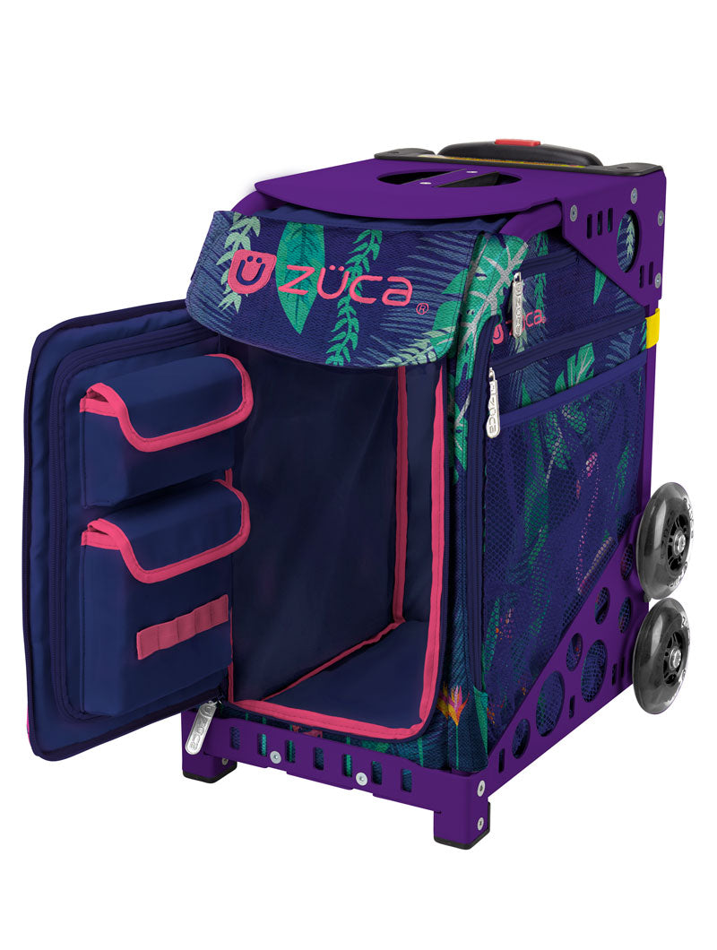 Flamingo Sport + Lunchbox - Purple_frame_flashing_wheels