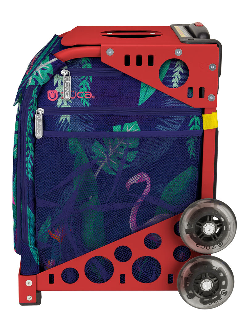 Flamingo Sport + Lunchbox - Red_frame_flashing_wheels