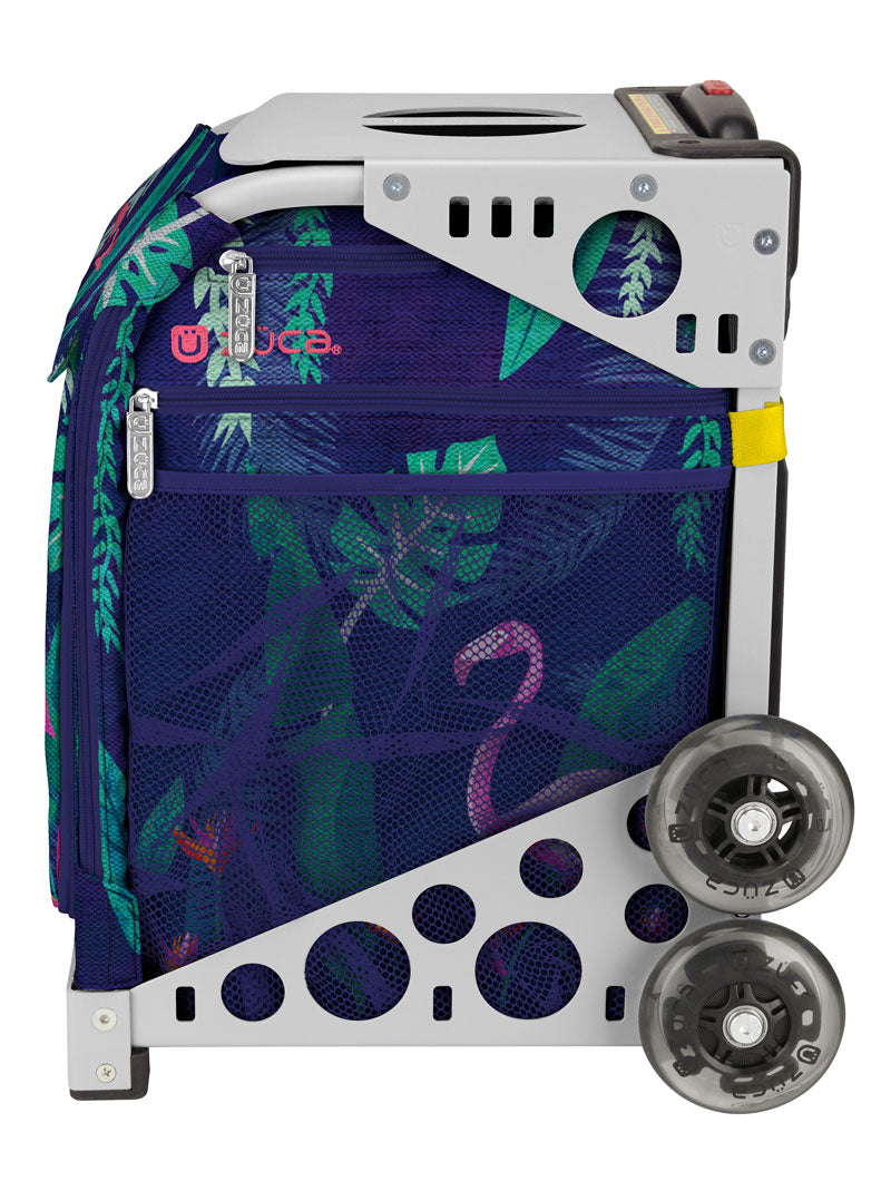 Flamingo Sport + Lunchbox - White_frame_flashing_wheels