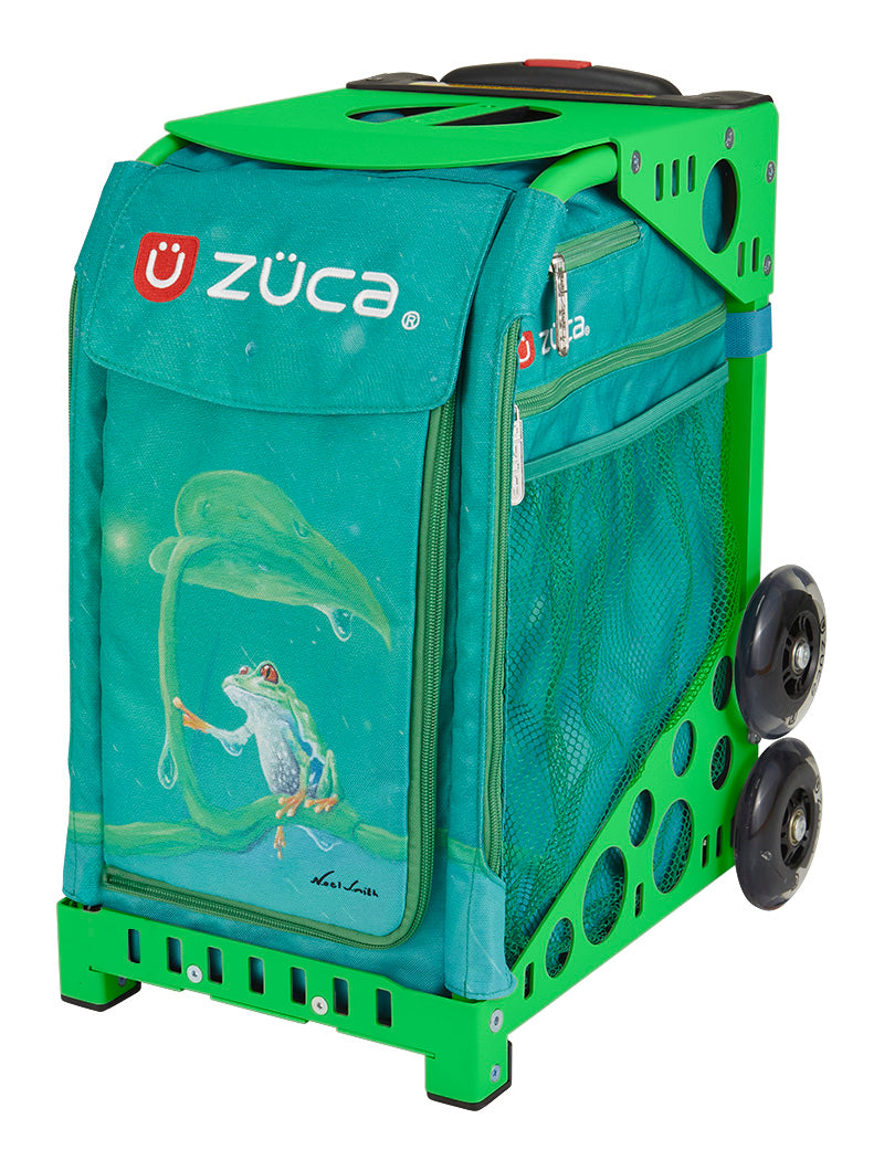 Froggy Friend Sport + Lunchbox - Green_frame_flashing_wheels