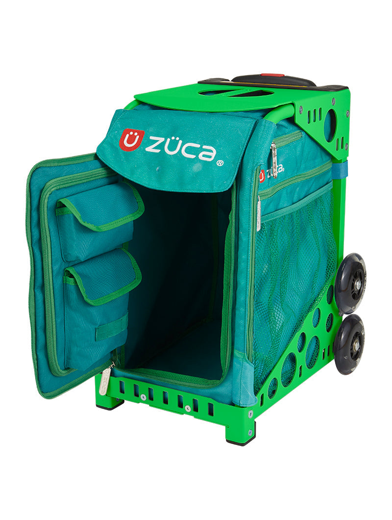 Froggy Friend Sport + Lunchbox - Green_frame_flashing_wheels