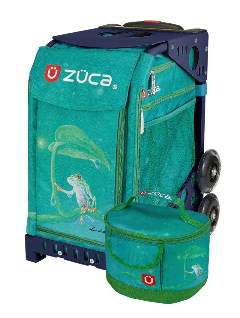 Froggy Friend Sport + Lunchbox - Navy_frame_flashing_wheels