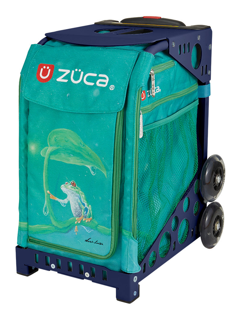 Froggy Friend Sport + Lunchbox - Navy_frame_flashing_wheels