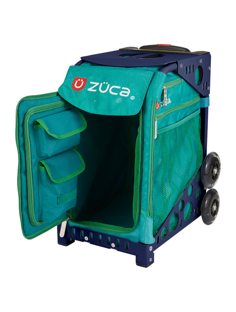 Froggy Friend Sport + Lunchbox - Navy_frame_flashing_wheels