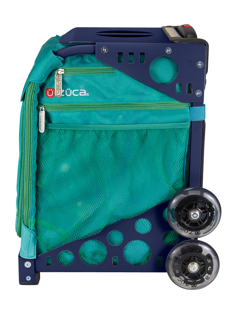 Froggy Friend Sport + Lunchbox - Navy_frame_flashing_wheels