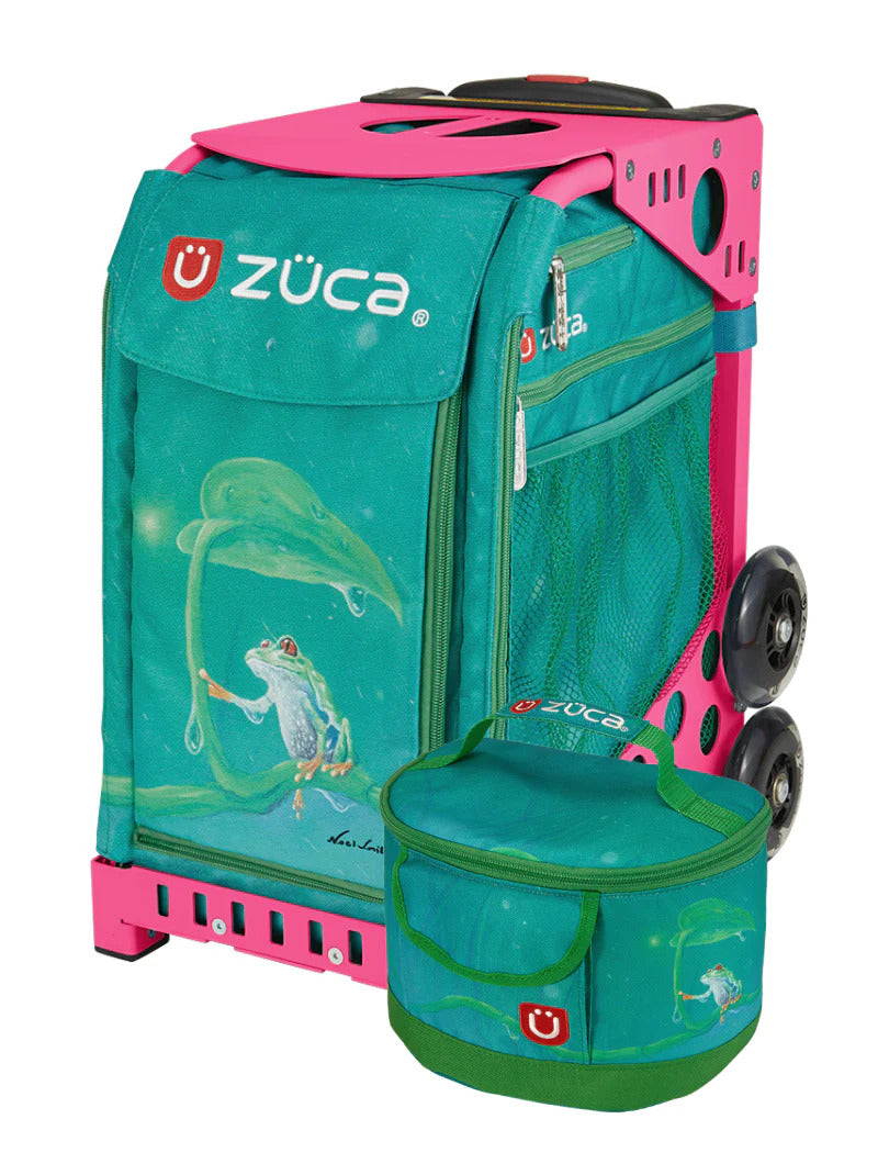 Froggy Friend Sport + Lunchbox - Pink_frame_flashing_wheels