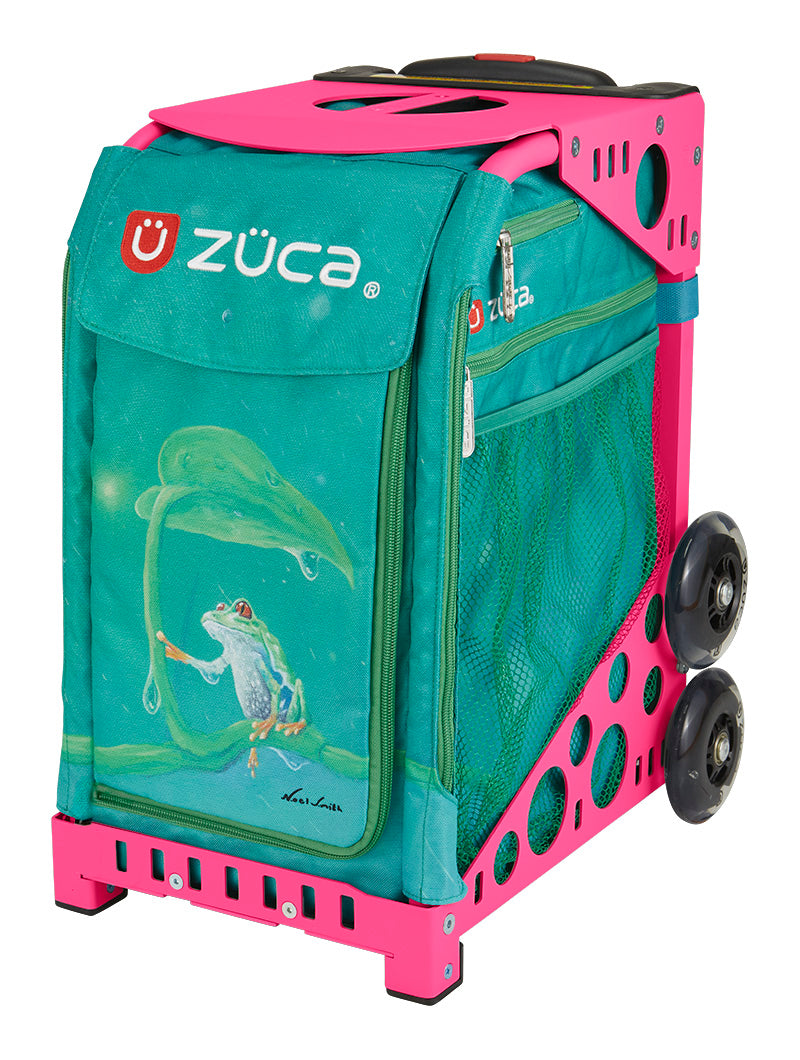 Froggy Friend Sport + Lunchbox - Pink_frame_flashing_wheels