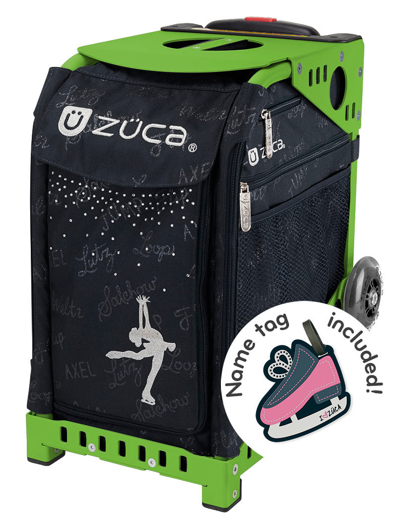 Ice Queen Sport - Green_frame_flashing_wheels